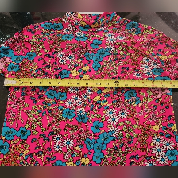 Marc Jacobs floral “60’s Mod” psychedelic floral print Sz Small EUC - Picture 10 of 10